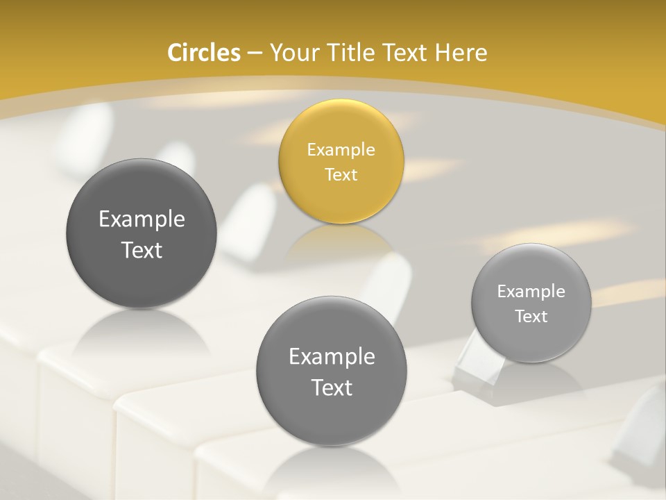 A Close Up View Of A Piano Keyboard PowerPoint Template