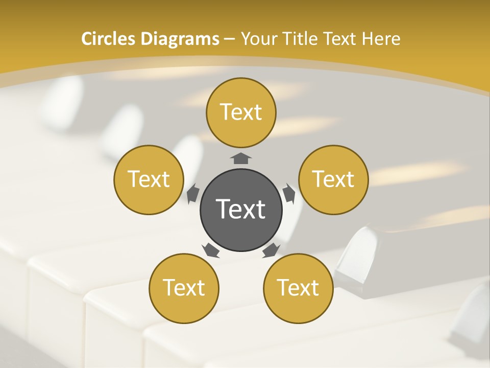 A Close Up View Of A Piano Keyboard PowerPoint Template