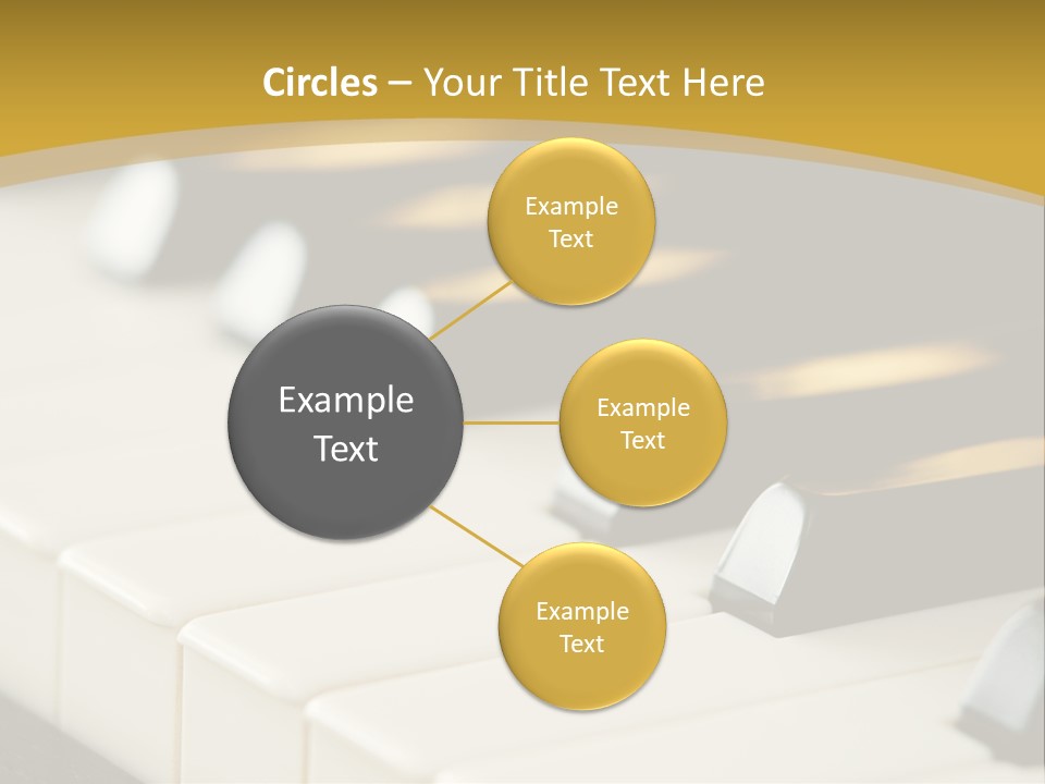 A Close Up View Of A Piano Keyboard PowerPoint Template