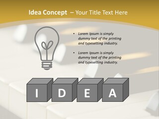A Close Up View Of A Piano Keyboard PowerPoint Template