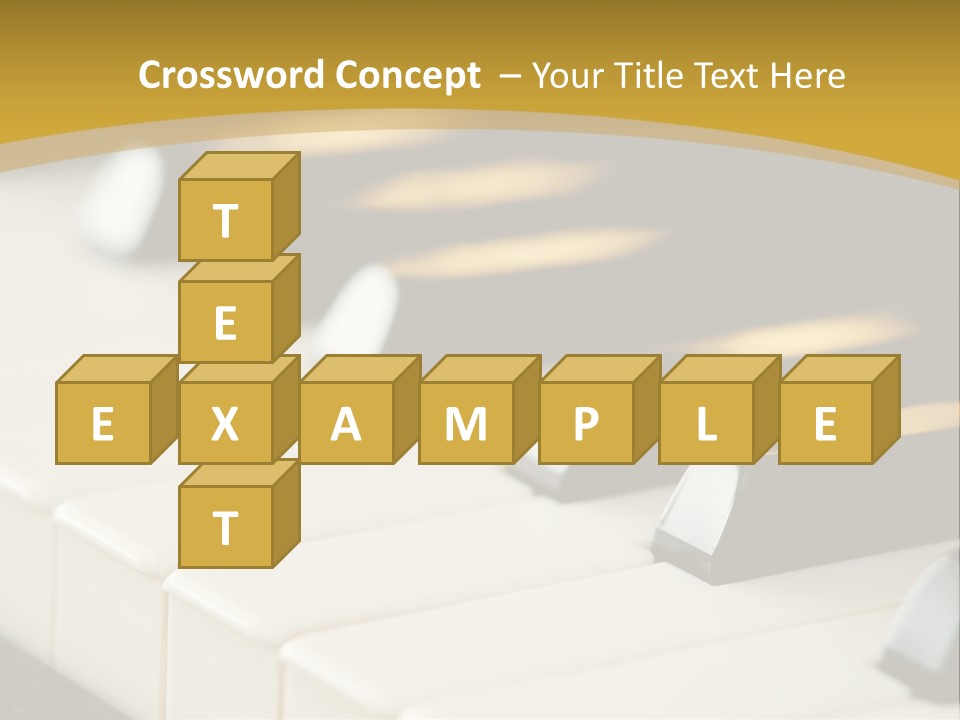 A Close Up View Of A Piano Keyboard PowerPoint Template