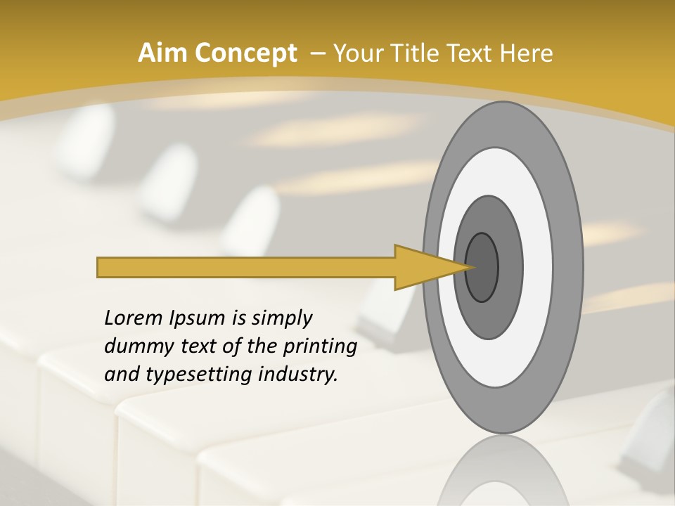 A Close Up View Of A Piano Keyboard PowerPoint Template