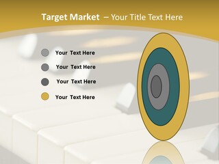 A Close Up View Of A Piano Keyboard PowerPoint Template
