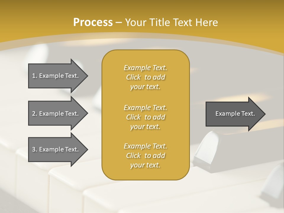 A Close Up View Of A Piano Keyboard PowerPoint Template