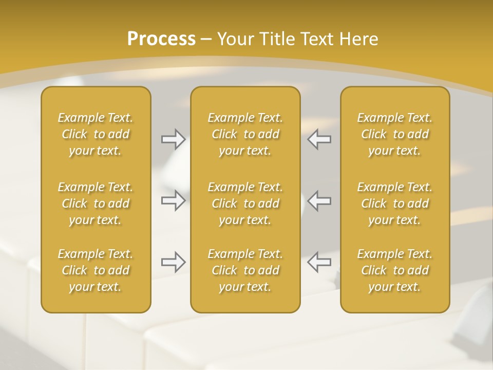 A Close Up View Of A Piano Keyboard PowerPoint Template