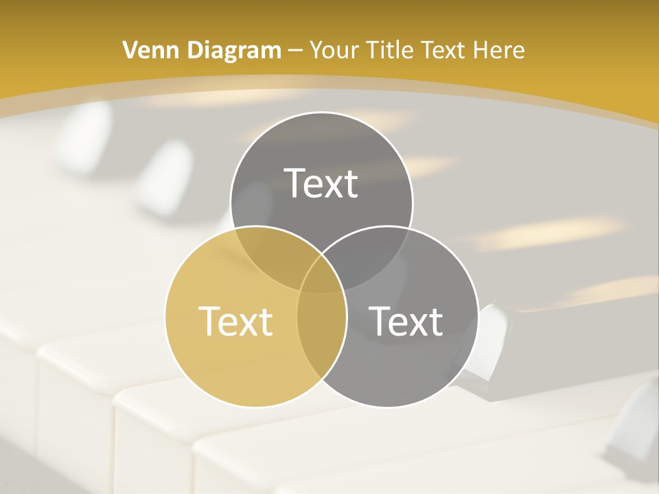 A Close Up View Of A Piano Keyboard PowerPoint Template