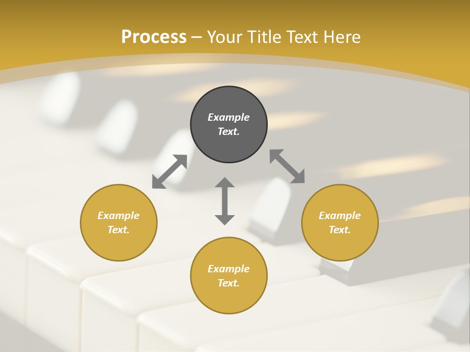 A Close Up View Of A Piano Keyboard PowerPoint Template
