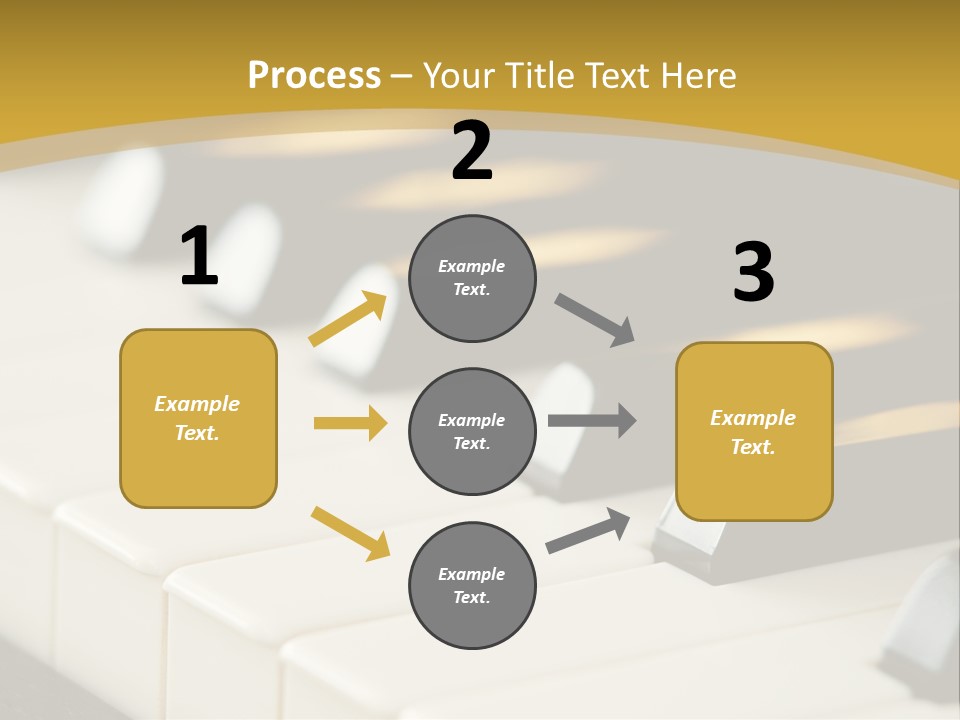 A Close Up View Of A Piano Keyboard PowerPoint Template