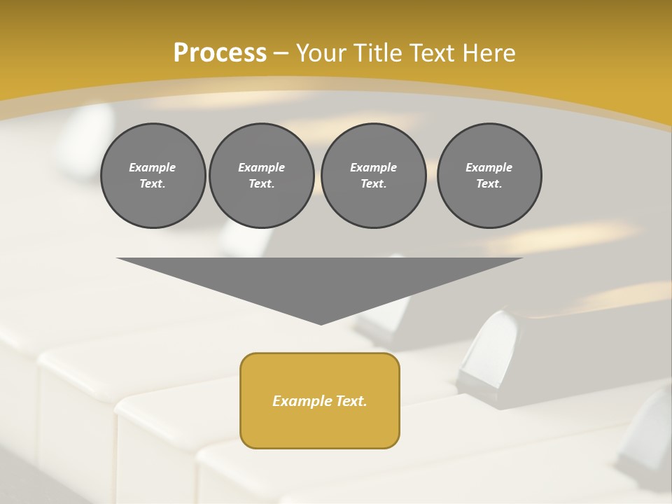 A Close Up View Of A Piano Keyboard PowerPoint Template