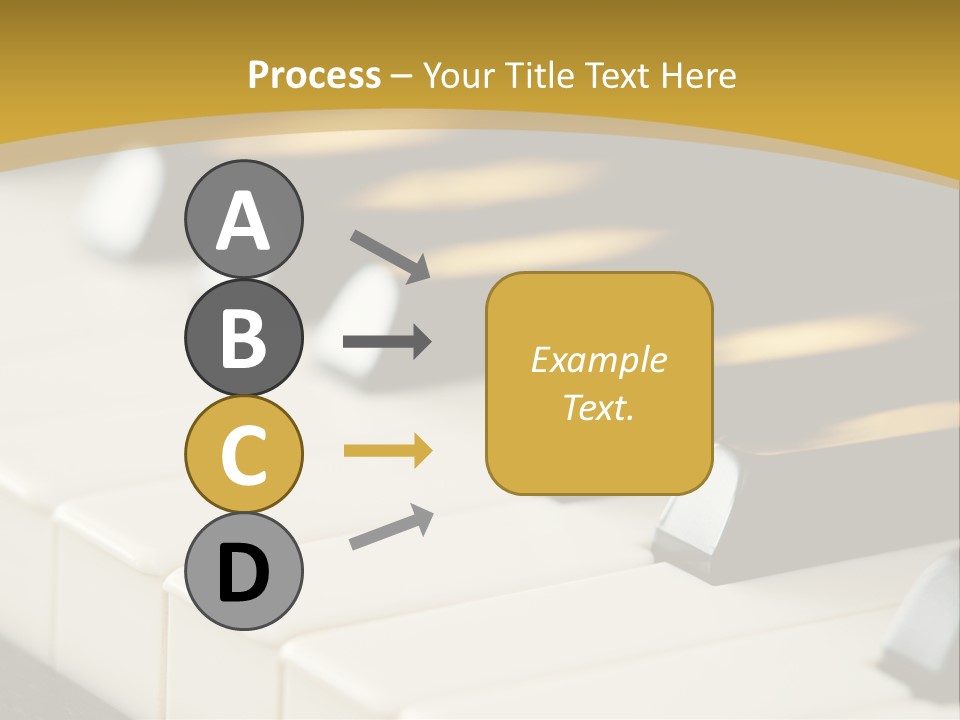 A Close Up View Of A Piano Keyboard PowerPoint Template