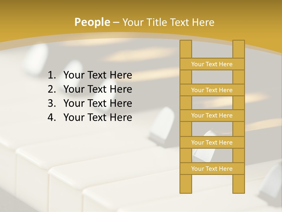 A Close Up View Of A Piano Keyboard PowerPoint Template