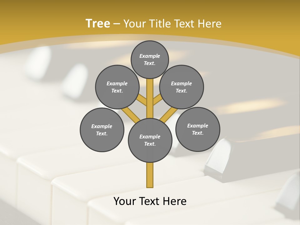 A Close Up View Of A Piano Keyboard PowerPoint Template
