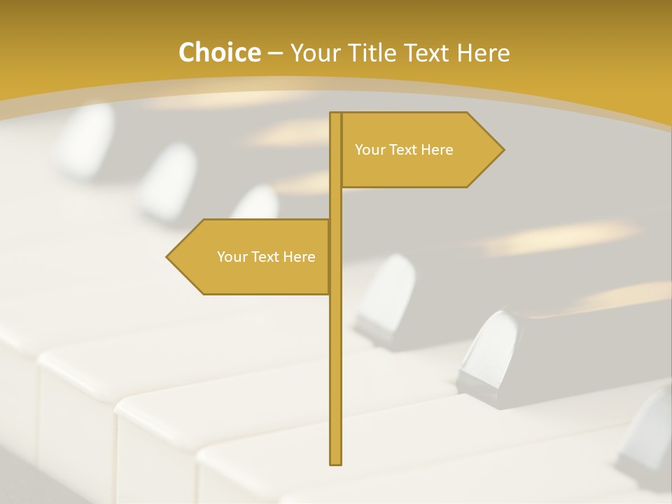 A Close Up View Of A Piano Keyboard PowerPoint Template
