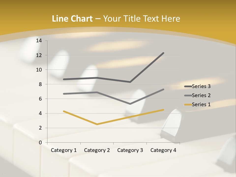 A Close Up View Of A Piano Keyboard PowerPoint Template