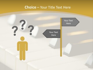 A Close Up View Of A Piano Keyboard PowerPoint Template