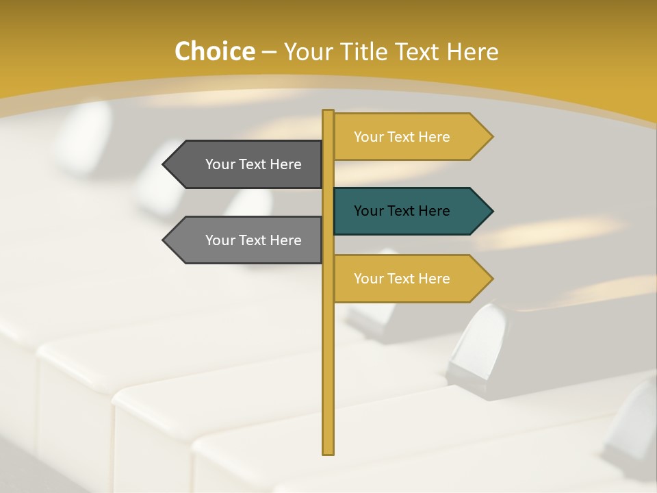 A Close Up View Of A Piano Keyboard PowerPoint Template