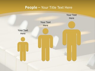 A Close Up View Of A Piano Keyboard PowerPoint Template
