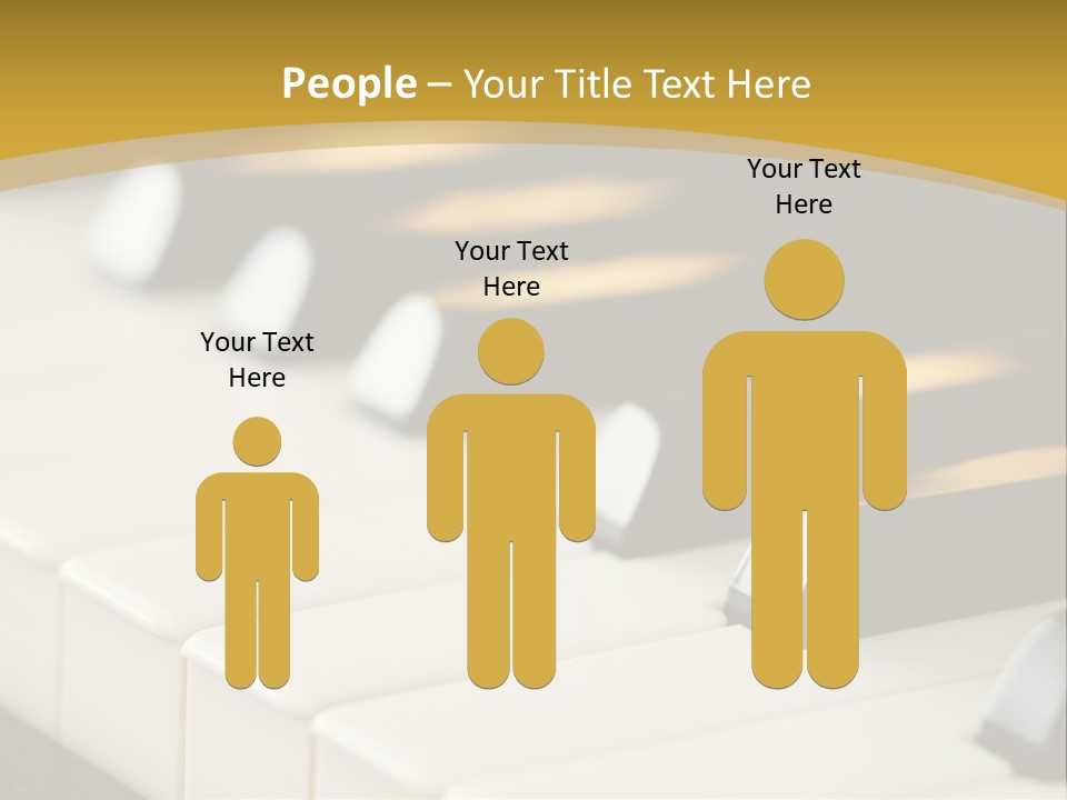 A Close Up View Of A Piano Keyboard PowerPoint Template