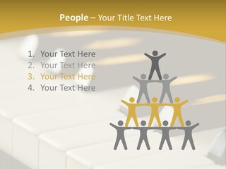 A Close Up View Of A Piano Keyboard PowerPoint Template