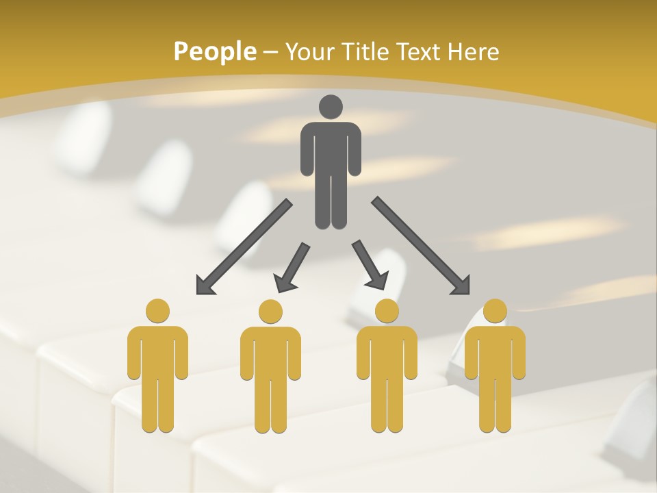 A Close Up View Of A Piano Keyboard PowerPoint Template