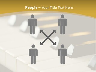 A Close Up View Of A Piano Keyboard PowerPoint Template