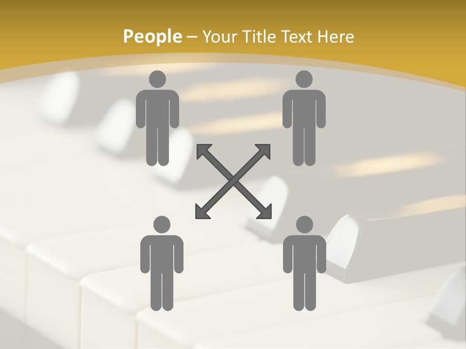 A Close Up View Of A Piano Keyboard PowerPoint Template