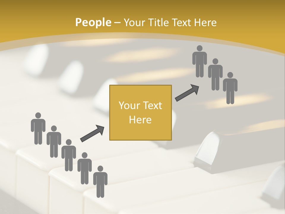 A Close Up View Of A Piano Keyboard PowerPoint Template