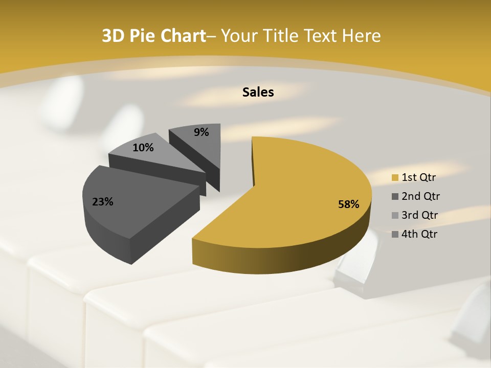 A Close Up View Of A Piano Keyboard PowerPoint Template