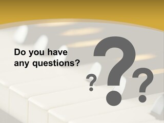 A Close Up View Of A Piano Keyboard PowerPoint Template