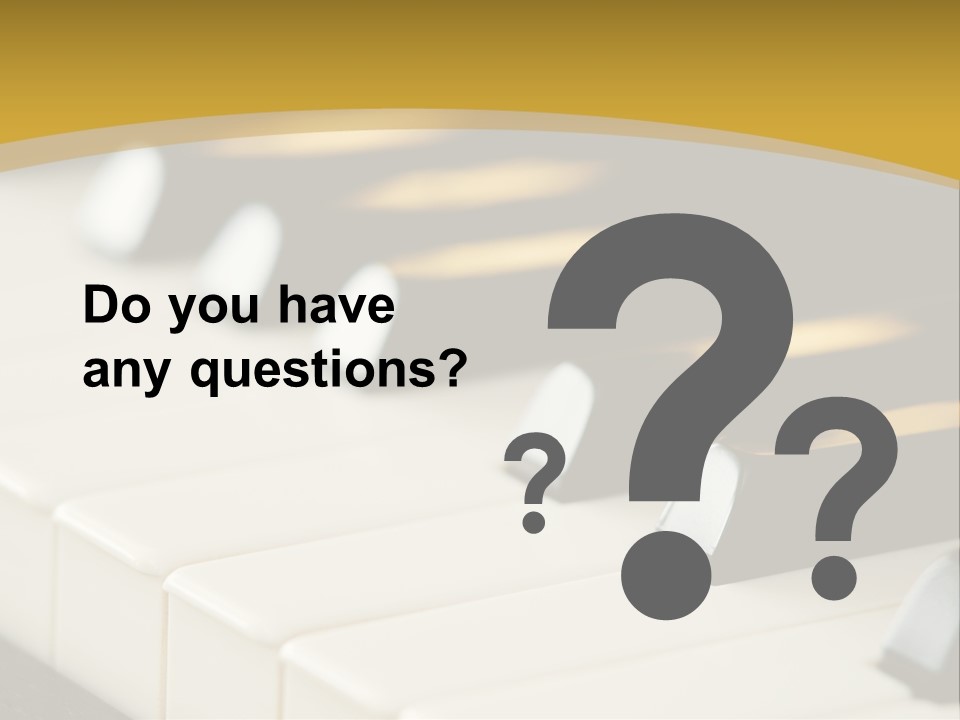 A Close Up View Of A Piano Keyboard PowerPoint Template