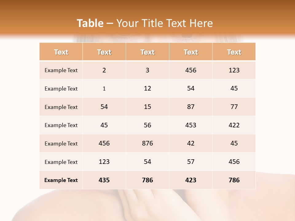 A Beautiful Blond Woman Posing With Her Hands On Her Face PowerPoint Template