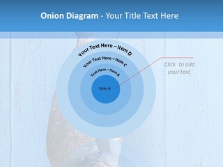 A Fish Hanging From A Hook On A Blue Wall PowerPoint Template