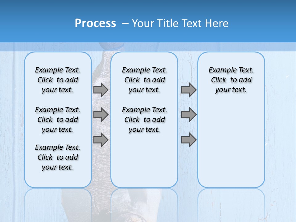 A Fish Hanging From A Hook On A Blue Wall PowerPoint Template