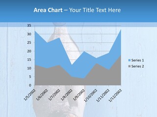 A Fish Hanging From A Hook On A Blue Wall PowerPoint Template