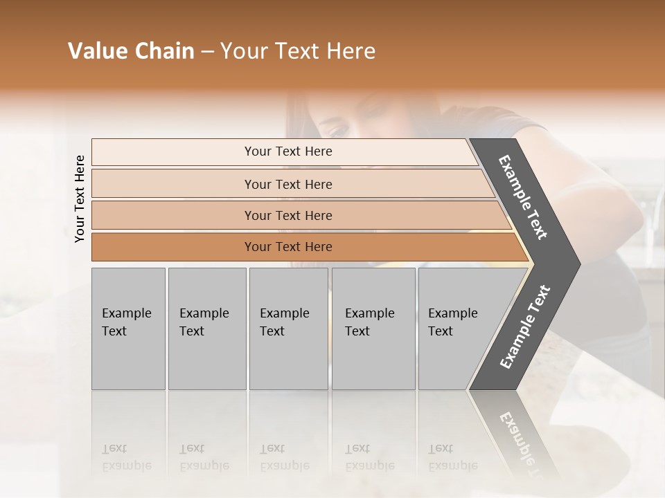 A Woman Cleaning A Kitchen Counter With Yellow Gloves PowerPoint Template