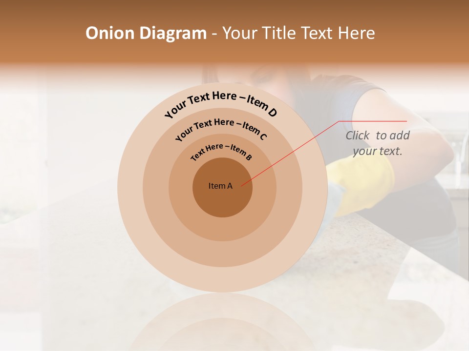 A Woman Cleaning A Kitchen Counter With Yellow Gloves PowerPoint Template