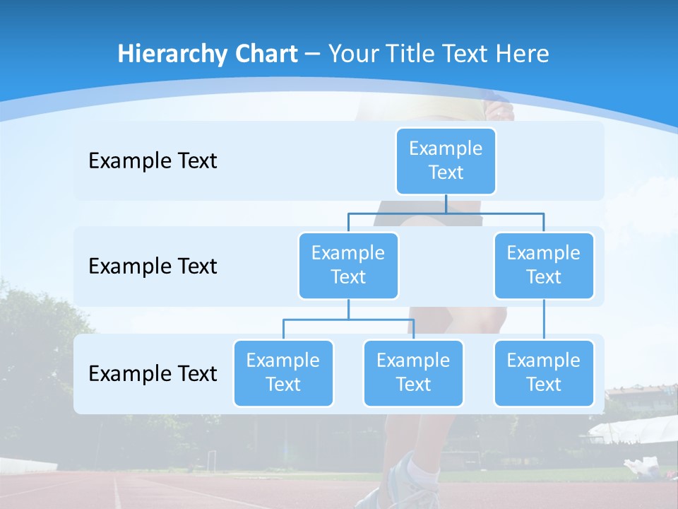 A Woman Running On A Running Track Powerpoint Template PowerPoint Template