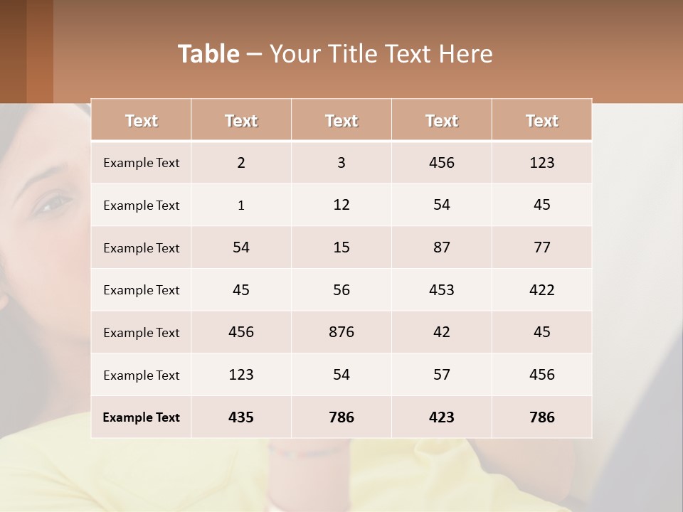 A Woman Sitting On A Couch Holding A Cell Phone PowerPoint Template