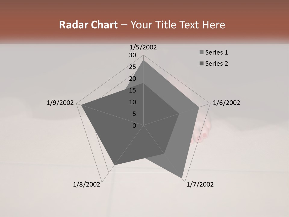 A Woman's Bare Feet On A Tile Floor PowerPoint Template