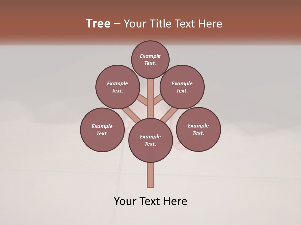 A Woman's Bare Feet On A Tile Floor PowerPoint Template