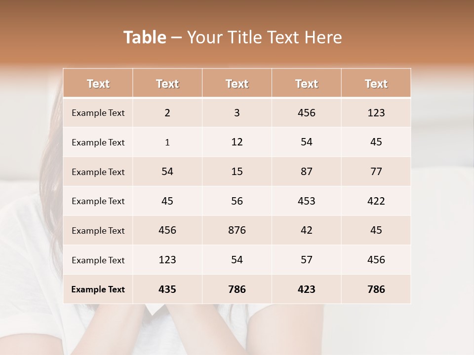 A Woman Blowing Her Nose While Sitting On A Couch PowerPoint Template