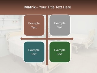A Hospital Room With Two Beds And A Monitor PowerPoint Template