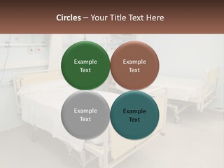 A Hospital Room With Two Beds And A Monitor PowerPoint Template
