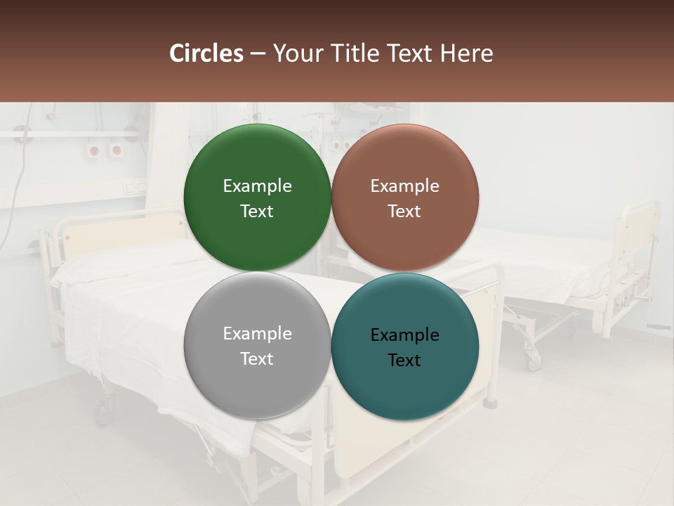 A Hospital Room With Two Beds And A Monitor PowerPoint Template