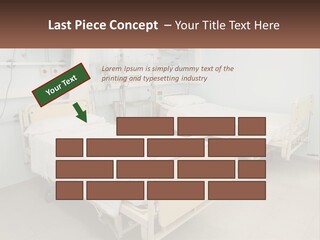A Hospital Room With Two Beds And A Monitor PowerPoint Template