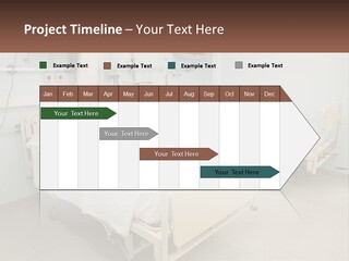 A Hospital Room With Two Beds And A Monitor PowerPoint Template