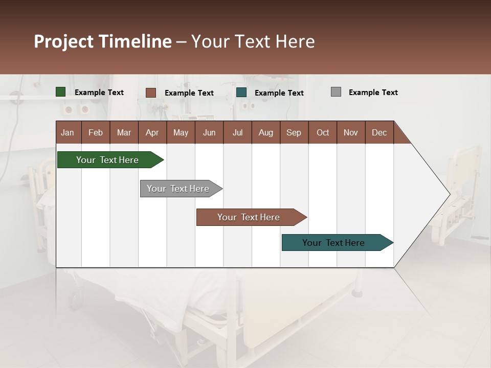 A Hospital Room With Two Beds And A Monitor PowerPoint Template