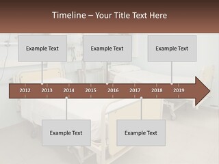 A Hospital Room With Two Beds And A Monitor PowerPoint Template