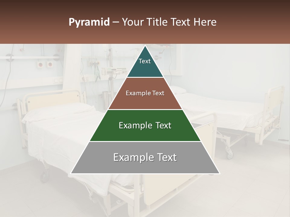 A Hospital Room With Two Beds And A Monitor PowerPoint Template