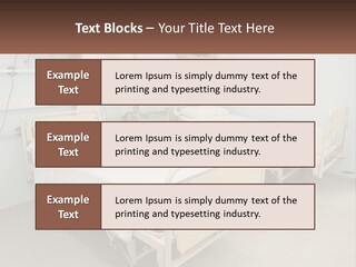 A Hospital Room With Two Beds And A Monitor PowerPoint Template